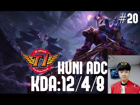 SKT T1 Stream: Huni ADC Jhin vs Lucian Korean Solo Queue Challenger #20