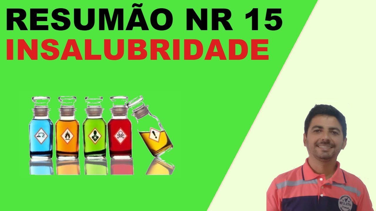 Resumão NR 15 - ATIVIDADES E OPERAÇÕES INSALUBRES - Esquematizada! Dicas e macetes