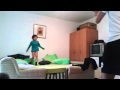 Amazing funny bicycle kick of a little kid!