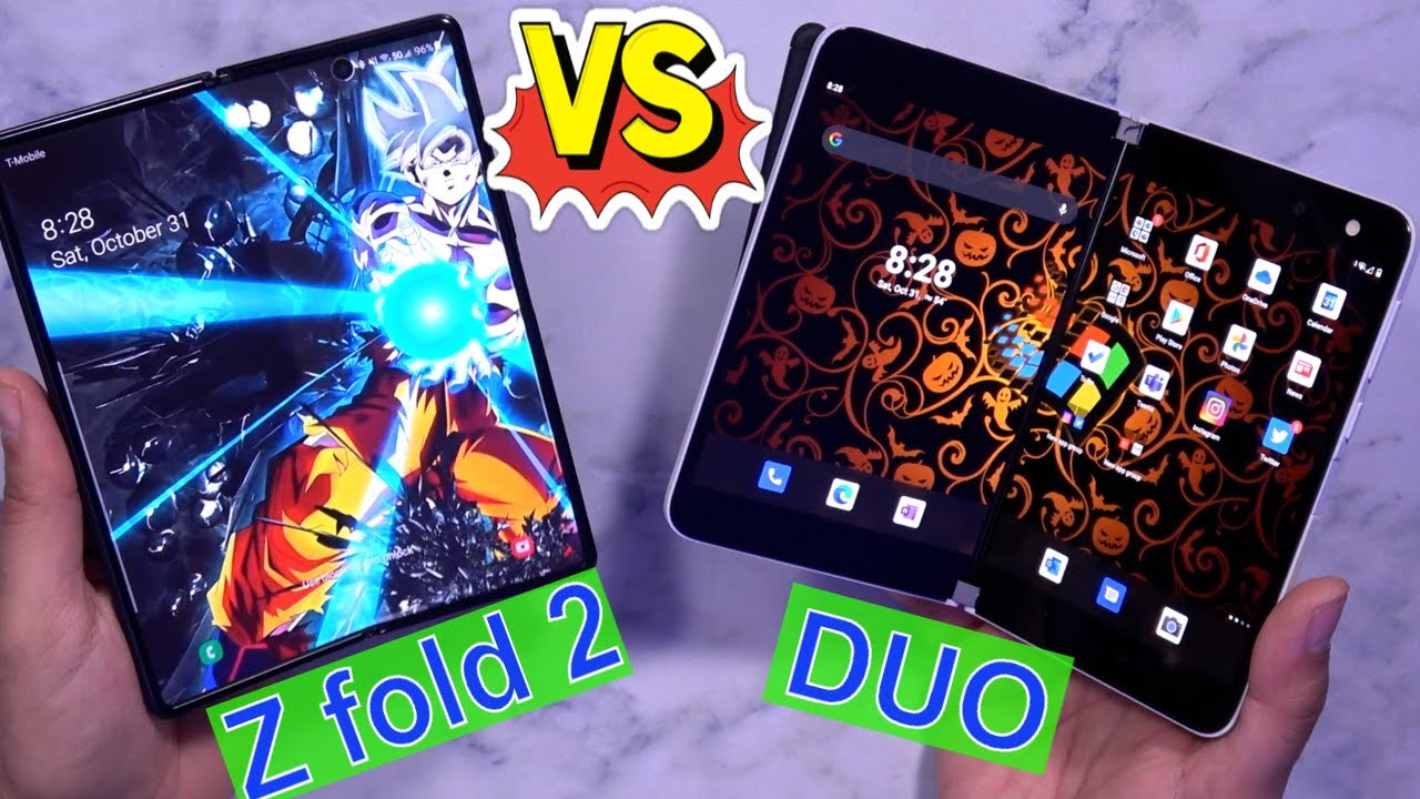 Samsung Galaxy Z Fold 2 5G Versus Microsoft Surface Duo - Best For Your Productivity Needs