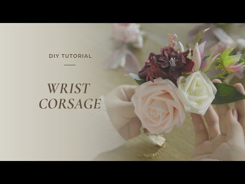 How to DIY a wrist corsage for wedding
