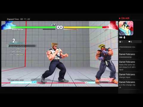 Guile Showcase Live stream [Street Fighter V]