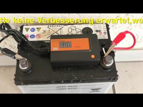 Batteriepulser-Desulfator Ergebnis nach 2 Wochen Dauerbetrieb