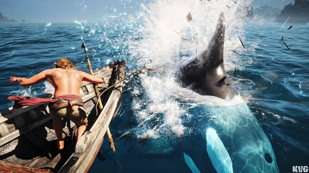 Assassin's Creed Black Flag Resynced - Harpooning Killer Whales - Gameplay (PC UHD) [4K60FPS]