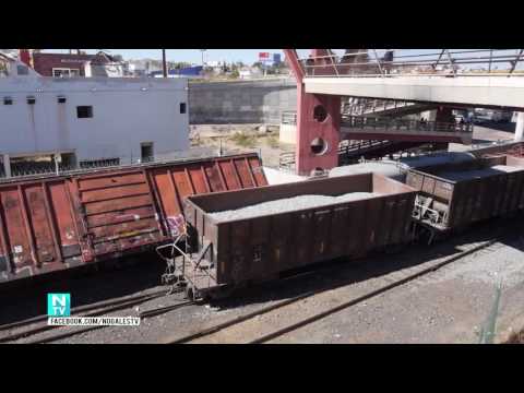 Descarrila tren en Nogales