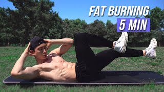 5 MIN FAT BURNING ABS / BURN BELLY FAT | 6 PACK WORKOUT | 5분만에 운동 끝 복부 지방 태우기