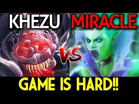 Miracle- [Death Prophet] VS KheZu [Broodmother] Dota 2 - Game is HARD!!!