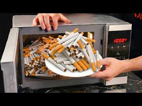 Not everyone knows this secret! Put the Cigarette into the Microwave and make million-dollar