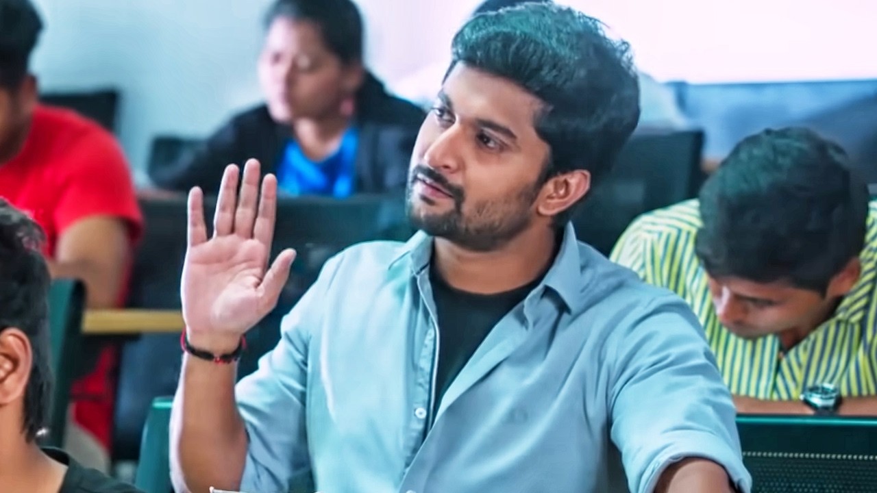 Super Khiladi 4 Hindi Dubbed Movie - College Exam Comedy Scene - Nani, Keerthy Suresh