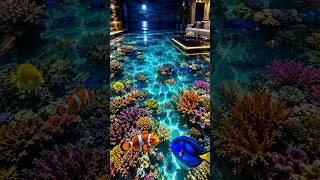Coral Reef Aquarium Floor Transformation 🐠