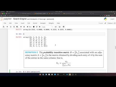 MATH 203 - Markov Chains and Internet Search Engines (Part 2)