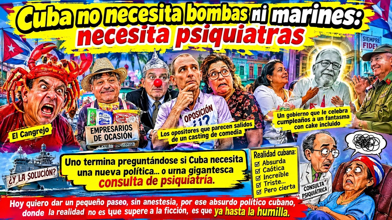 Cuba no necesita bombas, ni cañones ni marines: necesita psiquiatras