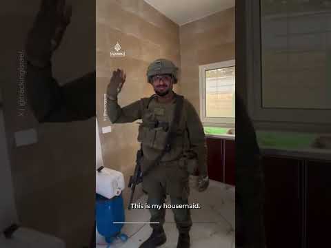 Israeli soldiers mock Lebanese home they rigged with explosives | AJ #shorts