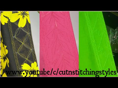 How to stitch poncha design, 3 unique and different poncha/mohri/salwar bottom designs, easy to make Video