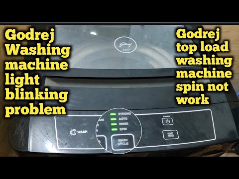 Godrej top load washing machine light blinking error | Godrej top load washing machine spin not work