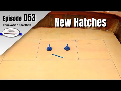 Aft cockpit hatches progress to the point of fitting nicely at the boat - Boat Restoration EP053
