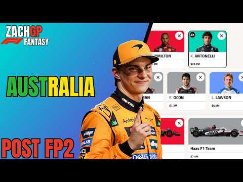 F1 FANTASY POST FP2 FINAL THOUGHTS - AUSTRALIA 2026