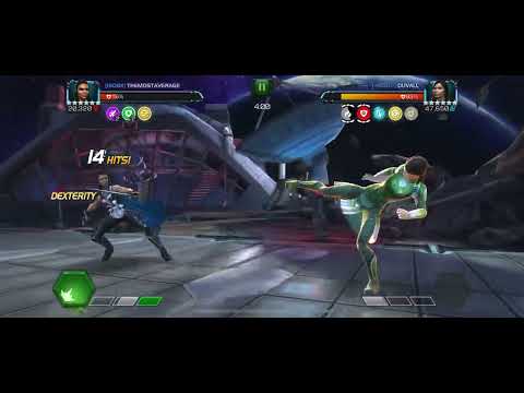 6 Star Rank 4 Valkyrie takes down Hazard Shift Sersi on War Node 49!