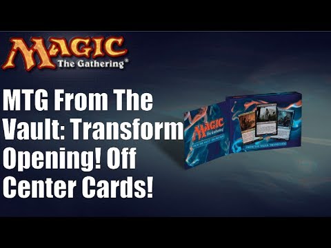 Off Center Cards! MTG From the Vault Transform Box Opening!