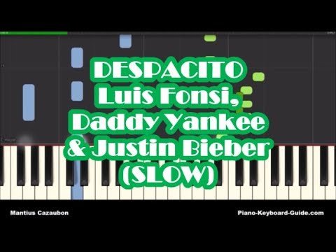 Despacito Slow Piano Tutorial - Luis Fonsi, Daddy Yankee & Justin Bieber