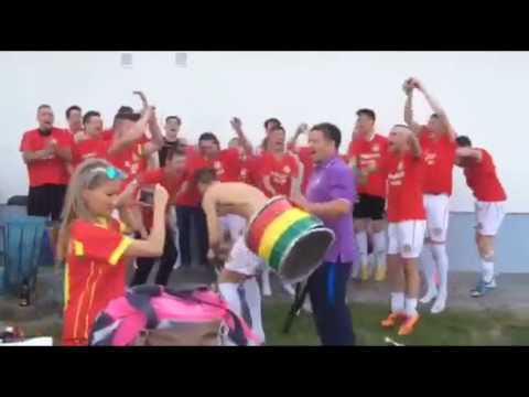 Így ünnepelte a bajnoki címet a Komáromi VSE