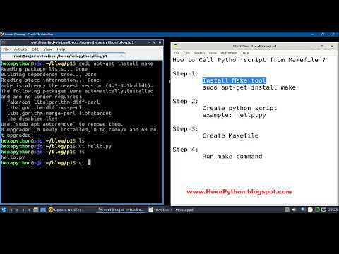 Run Python Script From Makefile