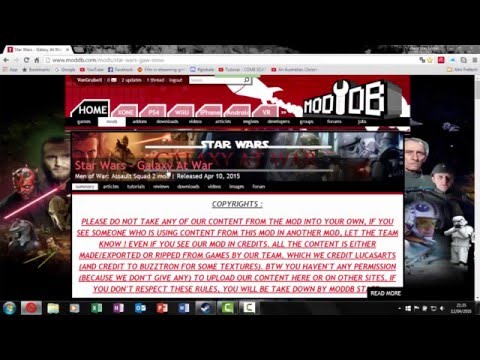 How to dowload and use the Galaxy At War Mod For MOWAS2