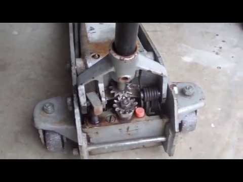 How to repair a floor jack that leaks fluid