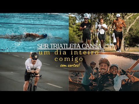 ROTINA DE TRIATLETA.  UM DIA COMPLETO!