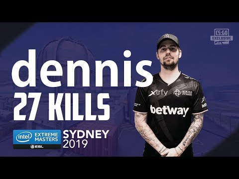 CS:GO POV - dennis 27 kills vs eUnited on Train @ IEM Sydney 2019
