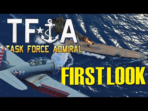 AWESOME CARRIER WARFARE Game is AVAILIBLE NOW! | Task Force Admiral FULL Gameplay