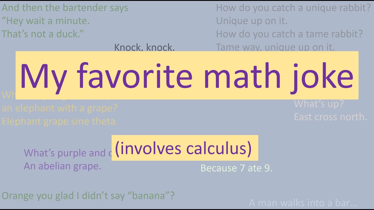 My favorite math joke (involves calculus)