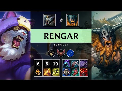 Rengar Jungle vs Olaf - EUW Grandmaster Patch 25.12