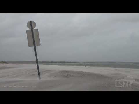 07-08-2021 North Topsail Island, NC - High Winds and Blowing Sand in Tropical Storm Elsa