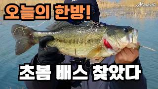초봄 배스 포인트 공략 | 이곳에 붙어있습니다 (포인트 공개)