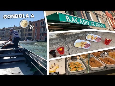 Ho preso una GONDOLA a soli €2!? BACARO TOUR a VENEZIA!