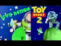 Live Action Toy Story 2 Buzz Fights Utility Belt Buzz Scene Vs Toy Story 2 Movie