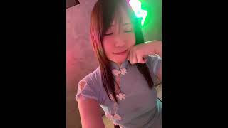 前に聞かれたXのアカウントは@nekototuki0201 だから調べてみてね。#チャイナドレス　#水色　#男の娘　#ニューハーフ　#コスプレ