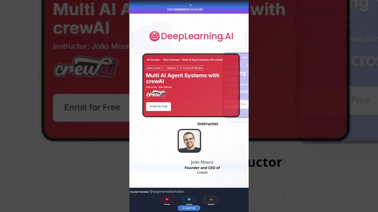 5 small AI agent courses to get started !
