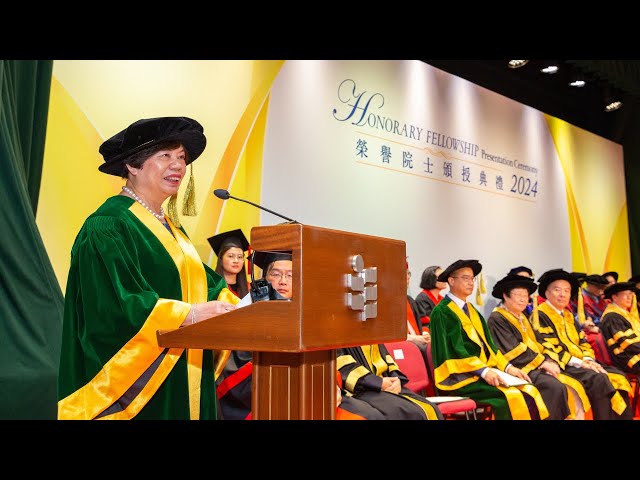 Honorary Fellowship Presentation Ceremony 2024: Madam Pauline Ngan Po-ling's Thank You Address