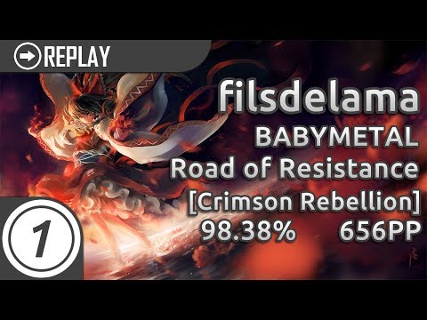 Filsdelama | BABYMETAL - Road of Resistance [Crimson Rebellion] 98.38% 1miss 2455/2535 656pp #1