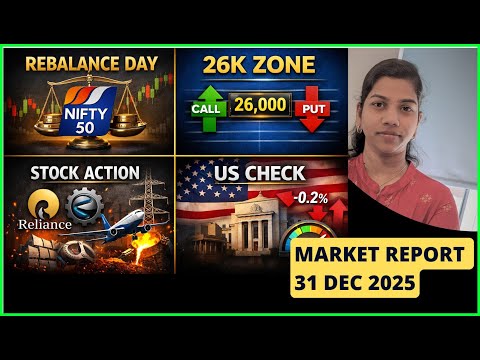 Nifty Rebalancing & Expiry Secrets, #Nifty #BankNifty Pre Market Report | 31 Dec 2025 Range
