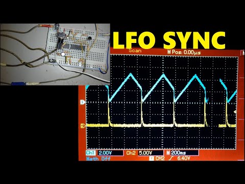 LFO with Sync - Low Frequency Oscillator with Reset - with schematic