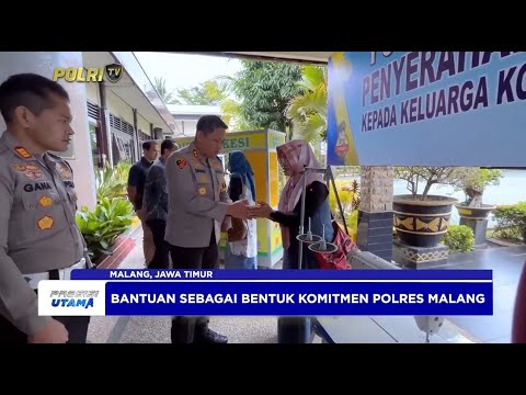 POLRES MALANG SERAHKAN BANTUAN KEPADA KELUARGA KORBAN TRAGEDI KANJURUHAN