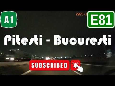 Pitesti - Bucuresti #autostrada #a1 #e81 #highway #romania #nightdrive
