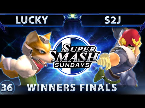 SSS 36 - Lucky (Fox) Vs. S2J (Falcon) SSBM Winners Finals - Smash Melee
