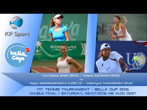 BARA (ROU)/SAVINYKH (RUS) vs. AMANMURADOVA (UZB) [3]/IVAKHNENKO (RUS) / Bella Cup 2016