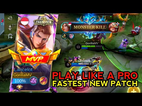 HOW TO LIKE A PRO PLAYERS LANCELOT FASTHAND & AGGRESSIVE - GLOBAL GAMEPLAY - MOBILE LEGENDS