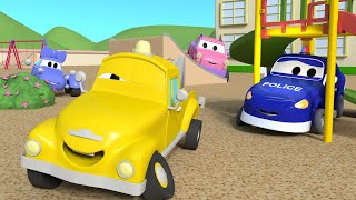 Videos de camiones para niños - Jugando a Las Escondidas - bebés en Auto City