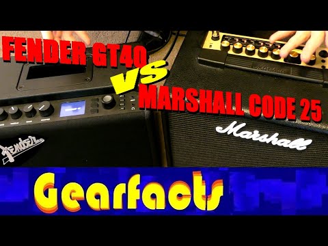 Fender GT40 VS Marshall CODE 25: It's all down to you...